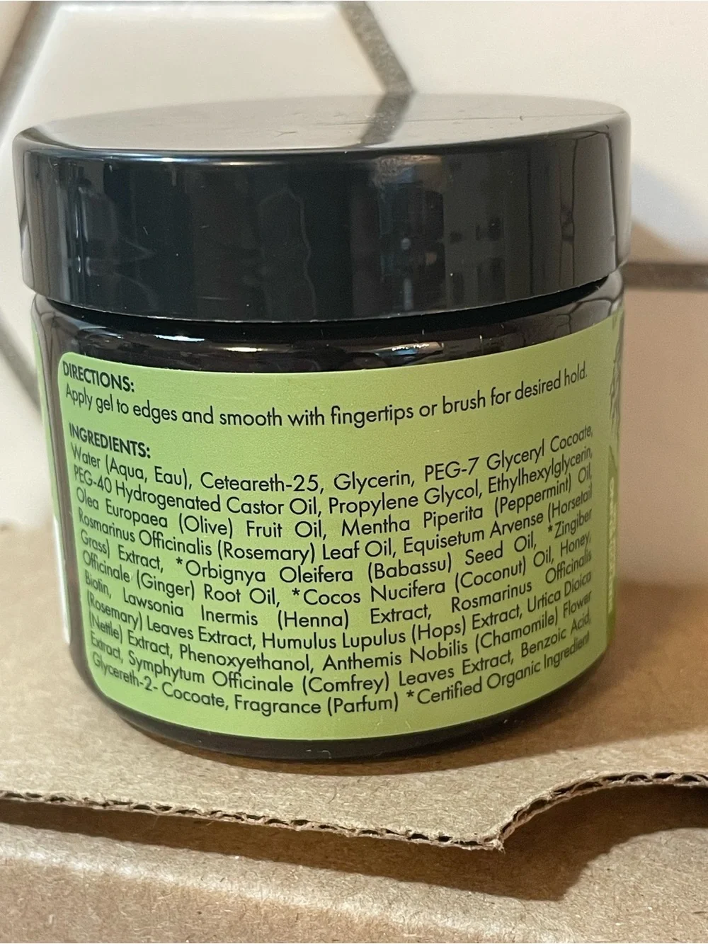 (3) Mielle Organics Rosemary Mint Hair Strengthening Edge Gel, 2oz each